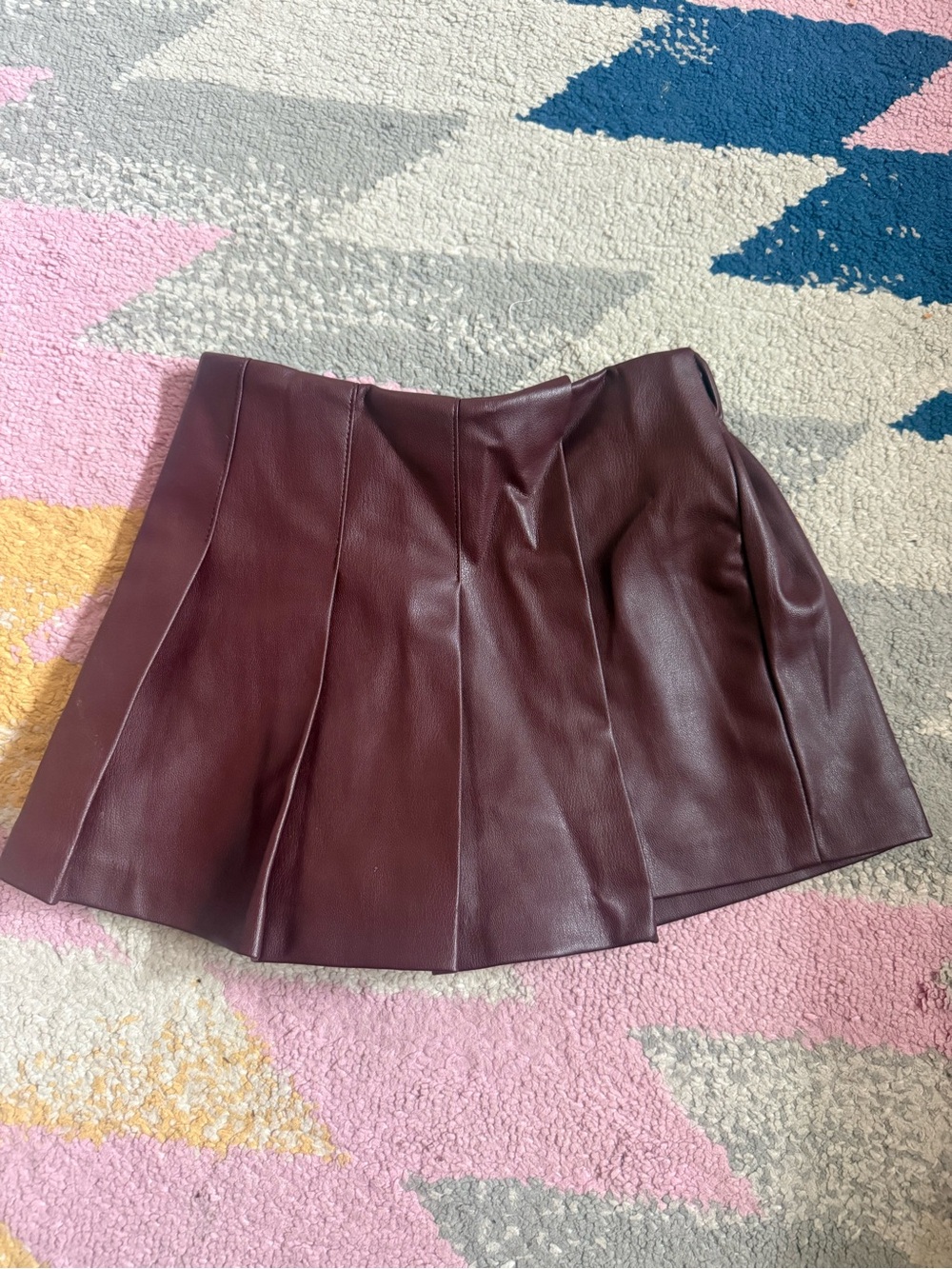 ZARA  Faux Leather Mini Skort